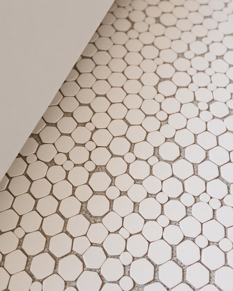 Hex & Penny Mosaics tile at Elite Home Design