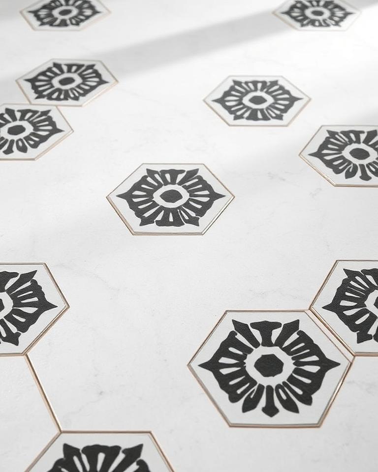Hexagon Porcelain tile at Elite Home Design