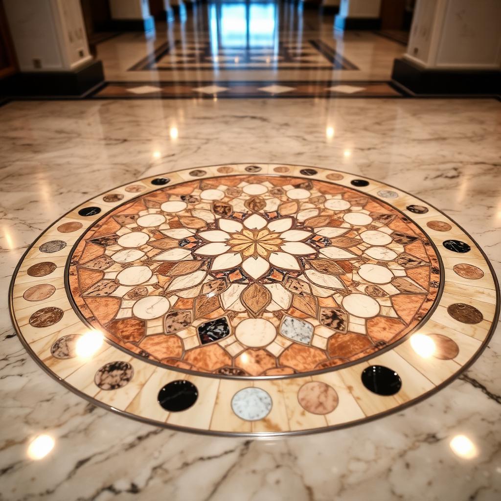 Mosaic Medallions tile at Elite Home Design